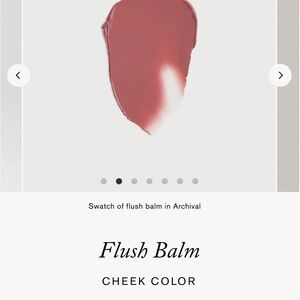 Flush Balm Cheek Color in Archival. Merit cream buildable blush in rosy mauve
